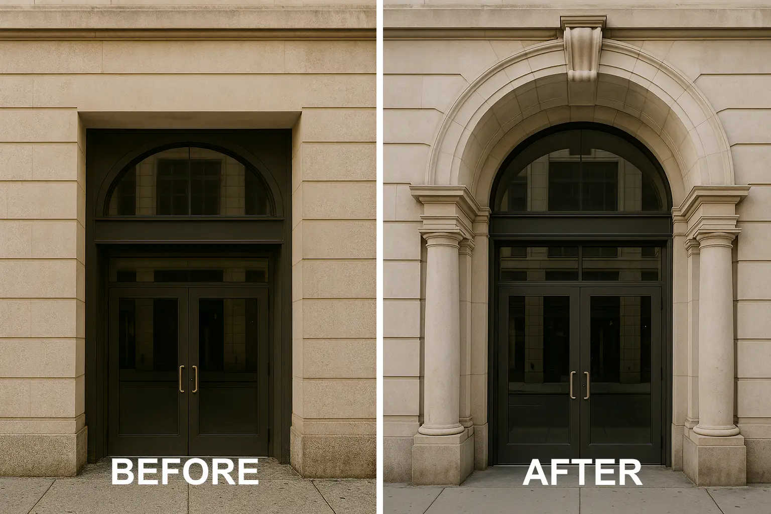 decorative doorway arches