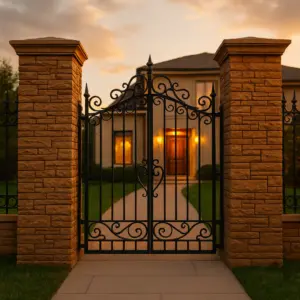 exterior stone columns